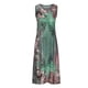 thumbnail image 5 of ICHUANYI Clearance Women Casual Loose Printed Tank Dress Round Neck Sleeveless Suit Dresses(Green, M) ICHUANYI WER2023081402298, 5 of 9
