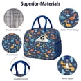 thumbnail image 4 of Womens Blue Dinosaurs with Clouds and Text Lunch Box for Work,Insulated Lunch Bag for Women,Loncheras Para Mujer,Leakproof Adult Lunch Bag for Work,Beach,Travel,Picnic,Camping, 4 of 7