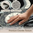 thumbnail image 6 of ODIKA Gothic Snake Serpent Mystical Tattoo Ornate Symmetrical Whimsy Non-Slip Chair-Friendly for Dining Room, Under Table, Home Office, 6 of 7