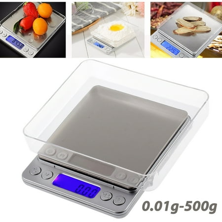 ESYNIC 0.01g-500 Gram Digital Pocket Scale Portable Weight Scale Food Scale LCD Display Electronic For Kitchen