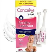 Conceive Plus Fertility Lubricant .. in Pre-Filled Applicators, Fertility .. Friendly Lube for Couples .. Trying to Conceive, One .. Month Supply with 8 .. x 4g Applicators