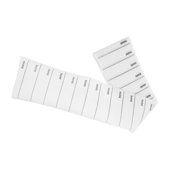 Supvox 100Pcs Writable Iron On Labels for Clothing White Polyester Blank Design for Clothes