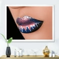 thumbnail image 3 of Designart 'Fashion and Creative Make Up On Woman Lips' Modern Framed Art Print, 3 of 4