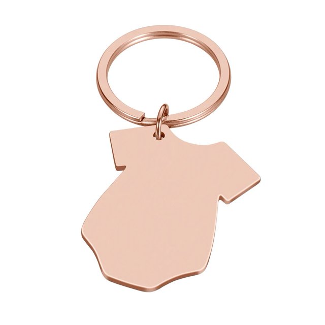 LLavero de acero inoxidable para hombre y mujer, llaveros con logotipo personalizado, nombre de bebé, venta al por mayor, 10 unidades por lote