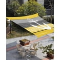 thumbnail image 3 of Sun Shade Sail 8x10Ft White Anchor Compass Farm Barn Gray Yellow Wood Plank Uv Block Sunshade Canopy Outdoor Shade Cover Rectangle Shade Cloth For Patio Garden Yard Deck Pergola, 3 of 6