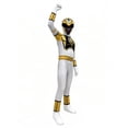 thumbnail image 2 of Cosplay Costume White Gold Power Hero Suit with Helmet for Halloween Party Comic Con Role Play Show Dress Up Outfit, Multicolor, 2 of 6
