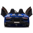 thumbnail image 6 of Lamborghini 24V Kids Ride-On Car w R/C Parental Remote + MP3 Music Player + LED Foam Rubber Wheels + EVA Leather Seat + Scissor Doors + Rubber Floor Mats + Car Cover, 6 of 11