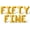 Gold, variant on Letter Balloons - FIFTY FINE 16" Inch Alphabet Letters Foil Mylar Balloon 50th Birthday Party Banner (Gold)