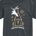 thumbnail image 3 of The Nightmare Before Christmas - Ho Ho Howl - Men's Short Sleeve Graphic T-Shirt, 3 of 5