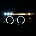 thumbnail image 2 of Spec-D Tuning for Dodge Ram Jet Black Projector Headlights Clear Fog Lamps Vertical Grille, 2 of 7