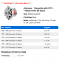 thumbnail image 2 of Alternator - Compatible with 1975 - 1986 Chevy K5 Blazer 1976 1977 1978 1979 1980 1981 1982 1983 1984 1985, 2 of 2