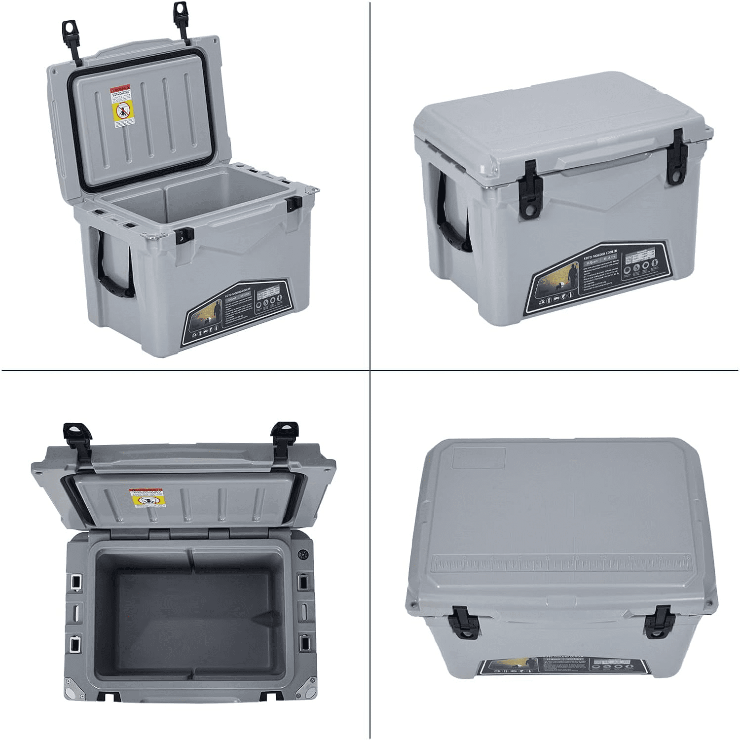 Portable Hard Cooler Heavy-Duty Insulated Ice Chest Box with Handle for Keeps Ice Up to 5 Days,Ideal for Travel,Camping, Beach,and Outdoor Adventures