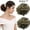 Dark Brown Mix Ash Blonde, variant on LELINTA 1PCS Messy Hair Bun Hair Piece Ponytail Hair Extensions Scrunchy Scrunchie Updo Hairpiece Curly Wavy Bun Extensions Chignon
