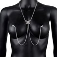 thumbnail image 3 of Nipple Rings Tassel Butterfly Piercing Rhinestone Body Chain, 3 of 4