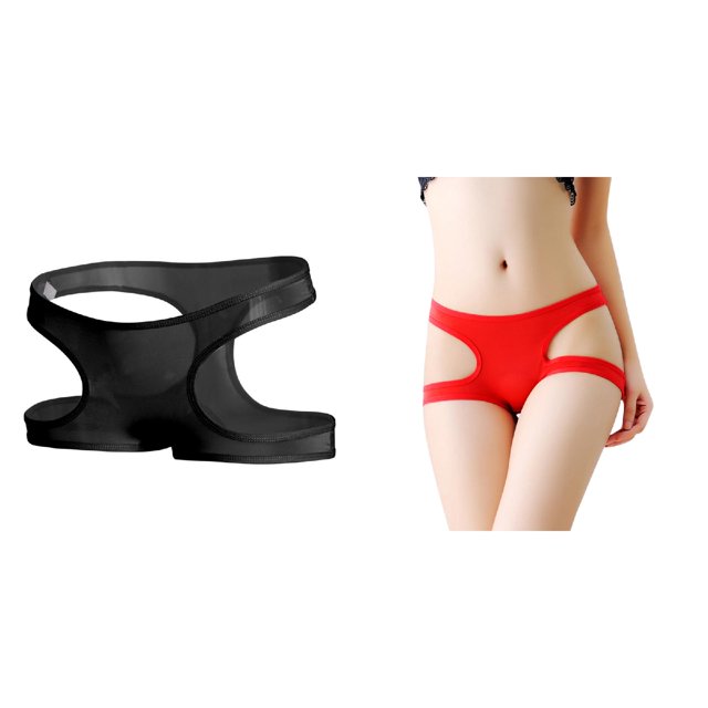 (Lot de 2) Rinsvye Culottes pour Femmes String Manches Longues