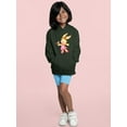 thumbnail image 2 of Bunny With A Bird Hoodie Juniors -Image by Shutterstock,  Small, 2 of 4