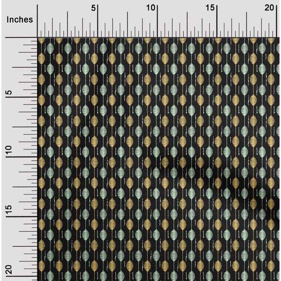 oneOone Organic Cotton Poplin Twill Fabric Stripe Abstract Print Fabric by Yard 42 Inch Wide