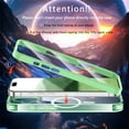 thumbnail image 3 of ELEHOLD Full Body Magnetic Case for iPhone 16,Built-in Front Screen Protector 360 Protection Compatible with Mag Safe Transparent Clear Shockproof Cover for iPhone 16,Green, 3 of 6