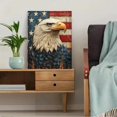 thumbnail image 5 of Qisvanset 12x16 Inch 2D Flat Framed Canvas Art, God Bless America Vintage Eagle Patriotic Religious Home Wall Art, 5 of 5