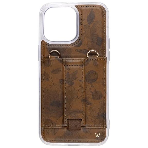Walli Cases iPhone 14 Purse Phone Case with Wallet and Finger Strap - Golden Harvest