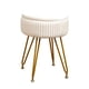 thumbnail image 3 of Taburetes de tocador otomanos con almacenamiento, asiento acolchado, taburete de tocador redondo con patas de metal para el hogar, la sala de estar y, 3 of 8