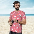 thumbnail image 4 of Wukai Yoga Unicorn Print Men's Short-Sleeved Mesh T-Shirt,Quick-Dry Short Sleeve Workout T-Shirt-3X-Large, 4 of 8