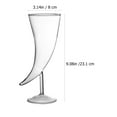 thumbnail image 2 of Shisuyan 2 Pcs Verres à Pied en Verre en Forme de Corne pour Cocktails (Couleur Transparente), 2 of 8