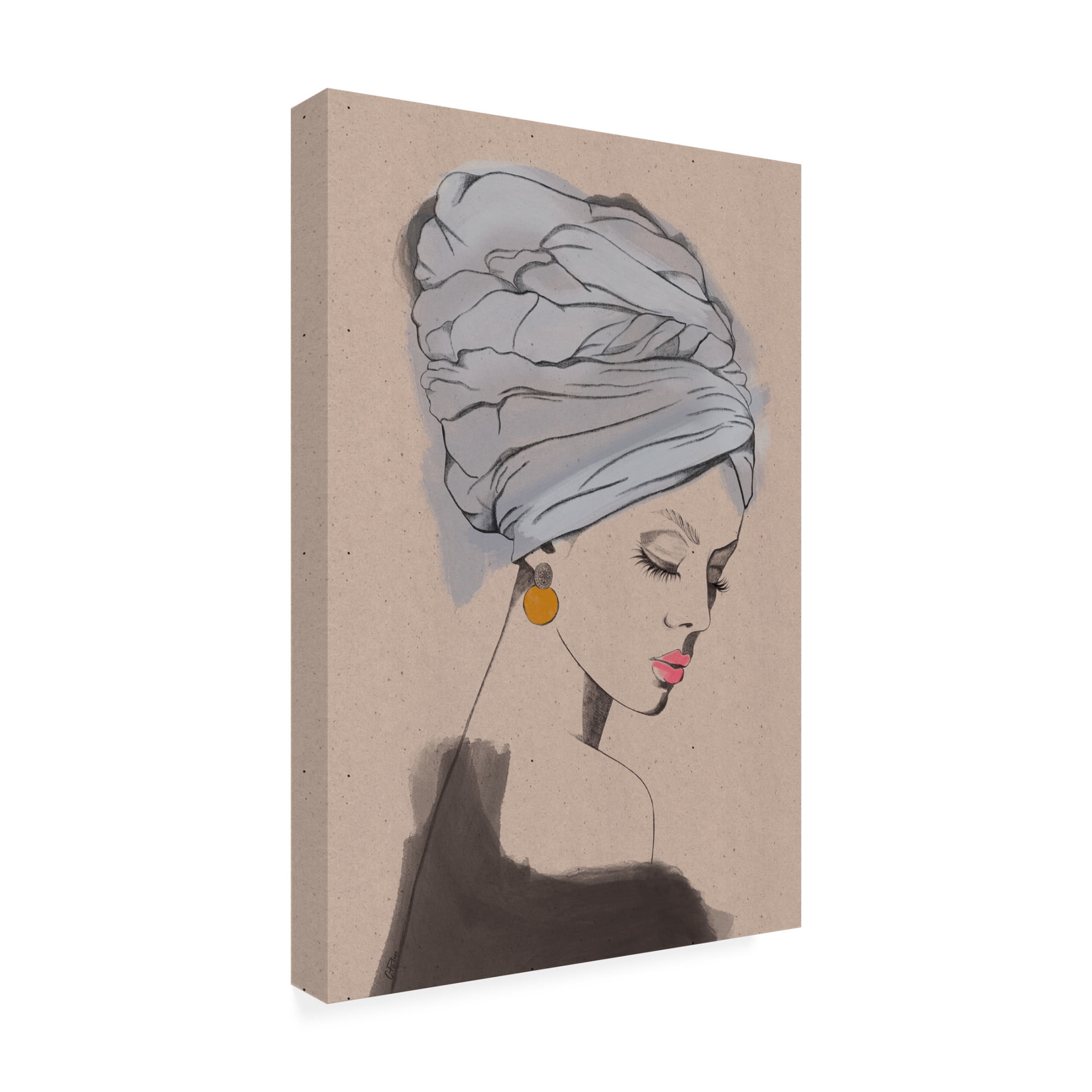 Canvas Wall Art - Christina Palm 'Sizzla' Wall Art for Living Room, Bedroom, or Office D?cor by Trademark Fine Art - 22 x 32 Inches