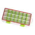 thumbnail image 2 of Caja de aparejos de pesca, contenedor para equipo de pesca, 21 compartimentos con compartimentos extraíbles Verde, 2 of 9