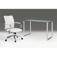 thumbnail image 3 of Clear Glass desk with Chrome Base, 3 of 3