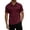 Red, variant on Yuhangmm Men's Polo Shirts,Men's Classic Knit Shirt With Double Chest Pockets Breathable Blend Design For Everyday Wear Casual Yet Refined Top Black L