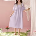 thumbnail image 2 of Ashirexll Girls Summer Dress, Girls Dresses Size 10-12, Teen and Children Short Sleeve Round Neck Sleep Dress Summer Casual Dresses for Home Ruffle Dress, 2 of 7