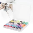 thumbnail image 3 of Transparent Bobbin Storage Box 36 Grid with Colorful Bobbin Thread Sewing Machine Supplies, 3 of 10