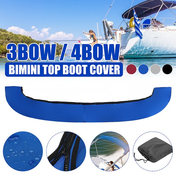 3 / 4 Bow Bimini Tops, Boat Bimini Top Storage Boot Cover for Bimini