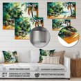 thumbnail image 4 of DESIGN ART Designart "Dog On The Beach" Animals Dog Metal Wall Art 32 in. wide x 24 in. high, 4 of 5