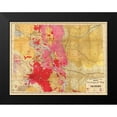 thumbnail image 2 of Rand McNally 24x19 Black Modern Framed Museum Art Print Titled - Colorado Geology - Rand McNally 1879, 2 of 5