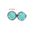 thumbnail image 4 of Sonducket Pendientes Gotas para los oídos de moda Pendientes con incrustaciones de diamantes de imitación de galvanoplastia fina Ropa, zapatos y accesorios Miscelánea cian Sonducket AP009494-12B, 4 of 6