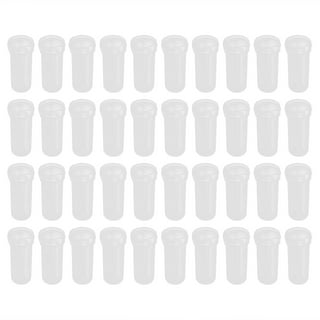 100pcs Portable Floral Water Tubes Flowers Nutrition Tube Water Storage  Small Test Tube Flower Shop Supplies (White Long Tube) 
