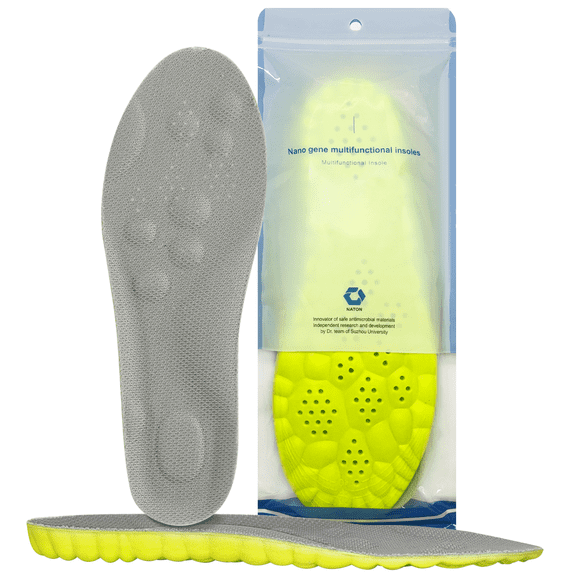 CLIQKWEN 4D Cloud-Like Memory Foam Insoles for Men Women, Arch Support Steppers Insoles for Standing All Day, Trim to Fit Cushioning Soles for Foot Pain Relief & Fatigue Reduction