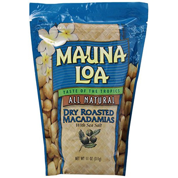 Mauna Loa Macadamias, Dry Roasted with Sea Salt, 10oz.