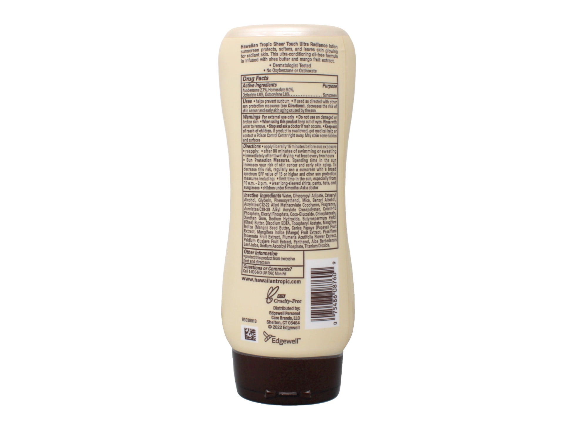 Hawaiian Tropic Sheer Touch Sunscreen SPF 50 Plus 8 oz (Pack of 6)