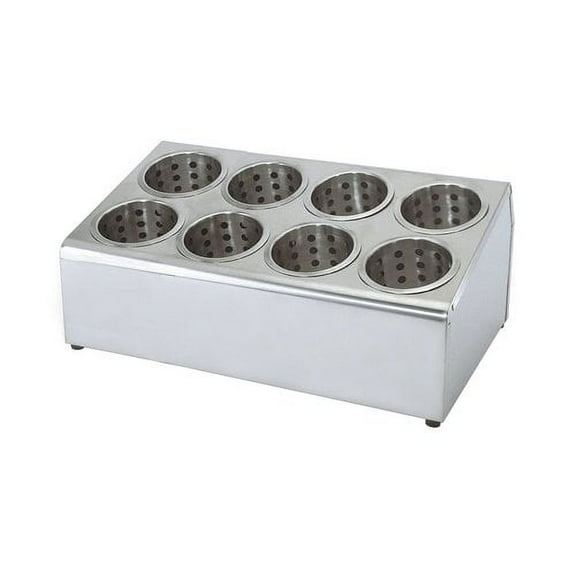 Update International Stainless Steel 8 Hole Flatware Holder