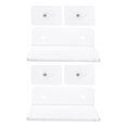thumbnail image 1 of 2pcs Punch-free Floating Shelf Acrylic Transparent Shelf Wall-mounted Display Rack, 1 of 9