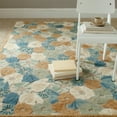 thumbnail image 5 of SAFAVIEH Martha Stewart Poppy Field Floral Area Rug, Azurite Blue, 5' x 8', 5 of 5