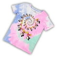 thumbnail image 3 of Disney Ladies Mickey Mouse Shirt, Graphic Tie Dye Mickey T-shirt Purple Blue Dye - S, 3 of 5
