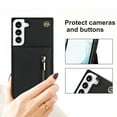 thumbnail image 3 of Allytech Crossbody Case for Samsung Galaxy S22 6.1 Inch, PU Leather Protective Credit Card Holder Zipper Purse Kickstand Handbag Case with Shoulder Strap Women Girl Cover for Galaxy S22 2022, Black, 3 of 13