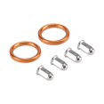 thumbnail image 3 of 2 Exhaust Gaskets & 4 Cap Nuts For Honda CB/CL160/175/200 XL/XR250/350/500/600, 3 of 12