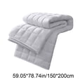 thumbnail image 3 of Premium Fiber Mattress - Thickened Soft Polyester Sleeping Pad, Breathable and Foldable for Easy Storage, Ideal for Comfortable and Restful Sleep,White, 3 of 5