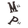 thumbnail image 1 of P de puerta moderna, etiqueta de letreros de para decoración de apartamento 2 uds. Zulema Etiqueta de la letra de la placa de la puerta, 1 of 8