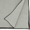 thumbnail image 3 of Fennco Styles Blue-Grey Stonewashed Stitch Border Table Runner 16" W x 72" L - 100% Linen Solid Color Table Cover for Home, Dining Table Décor, Holidays, Banquets, and Special Occasions, 3 of 3